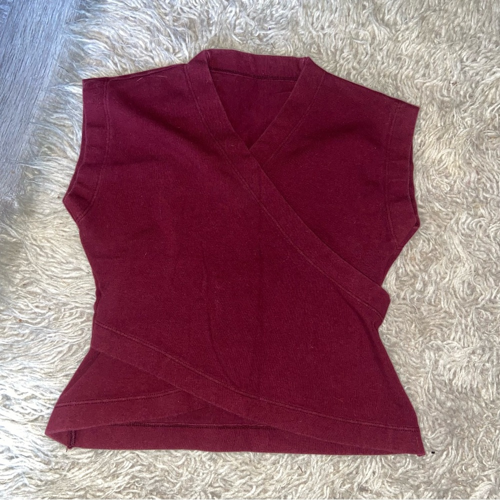 organic cotton yoga top - size small